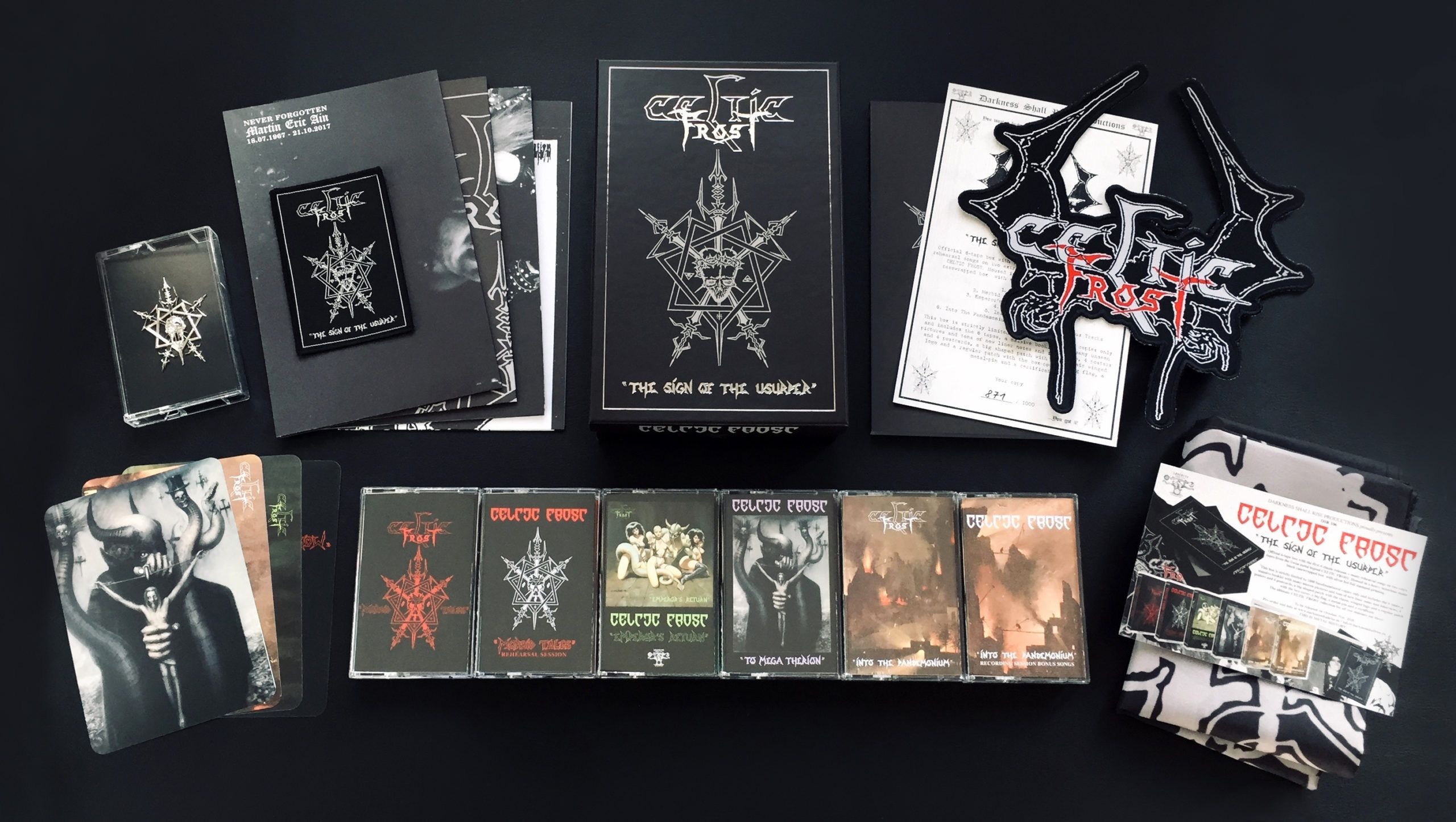 Celtic Frost (CH)  The Sign of the Usurper 6-tape box  Darkness Shall  Rise Productions