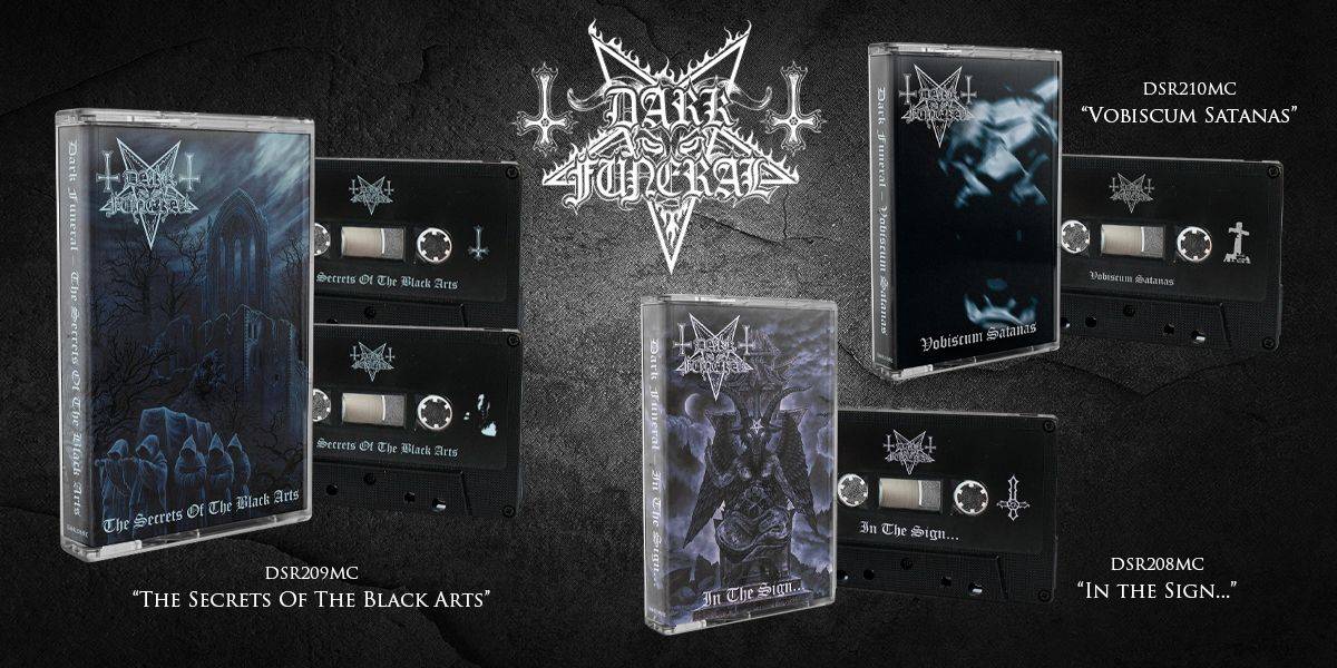 DSR 208 - 210 MC Dark Funeral - In The Sign… / The Secrets Of The Black Arts 2MC / Vobiscum Satanas